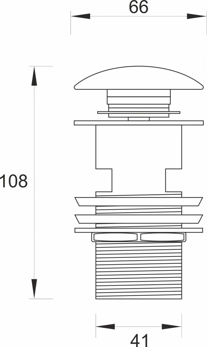 Podsklop Minotti bijeli 5/4 sa prelivom i keramickom kapom A-2005-CH