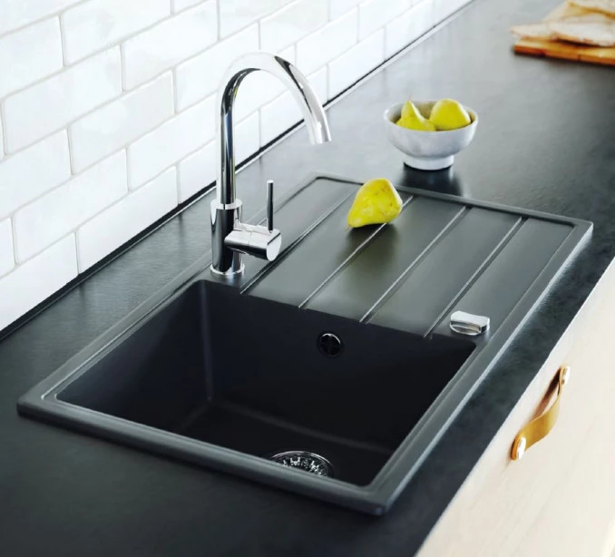 Granitna sudopera MILO METRO 62x44 Lava stone sa sifonom MET.L.1KKO
