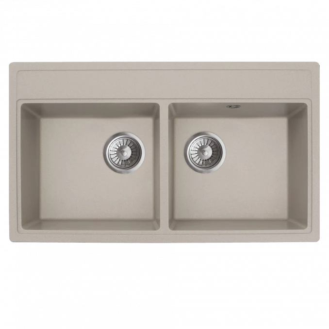 Granitna sudopera MILO METRO 76x44 Pure sand sa sifonom dupla MET.P.2KBO
