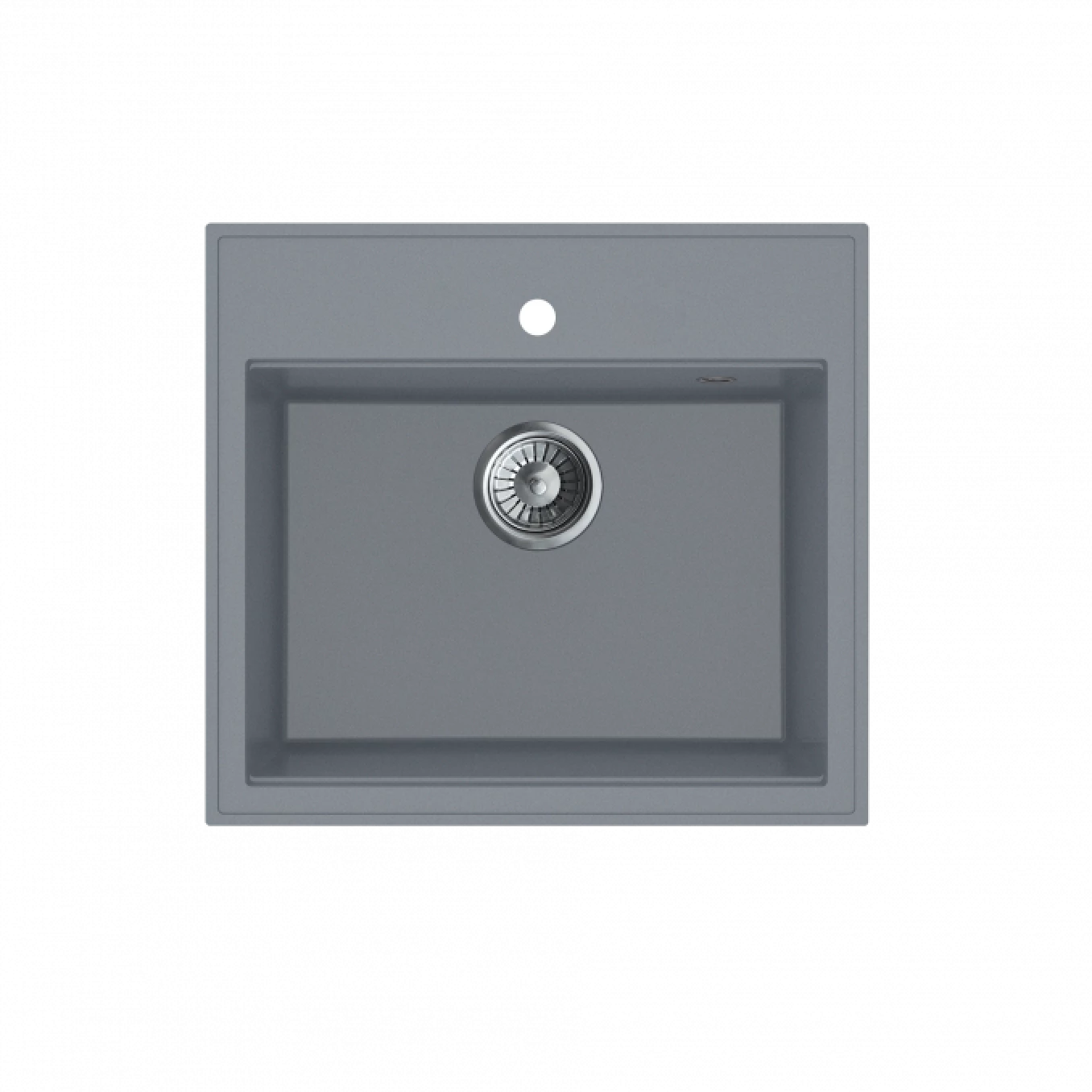 Granitna sudopera MILO RETTO 56x51 Diamond grey sa sifonom RET.D.1KBO