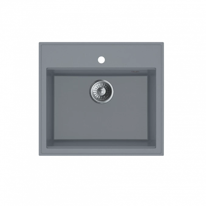 Granitna sudopera MILO RETTO 56x51 Diamond grey sa sifonom RET.D.1KBO