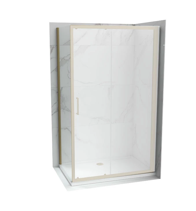 Bocno staklo 90x195 6mm ATLAS PRO brushed gold C-02-BG43090 