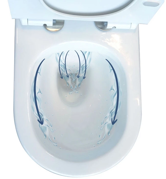 WC šolja konzolna OPTIMO rimless sa duroplast soft close WC daskom KFS001