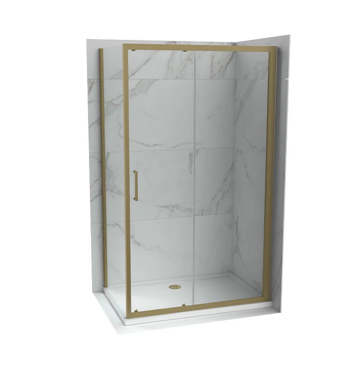 Tuš paravan 120x195 6mm COPEN ATLAS BG43120 (GLA+RAM) brušeno zlato