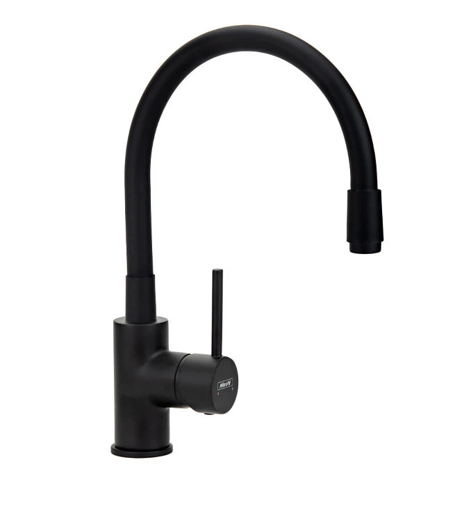 Baterija TUBO DARK ELEGANCE za sudoberu sa 2 cijevi gibljiva lula mat crna 6150B