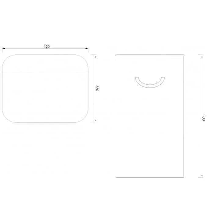 Bambus korpa za veš 40x30x50cm C-07-054S