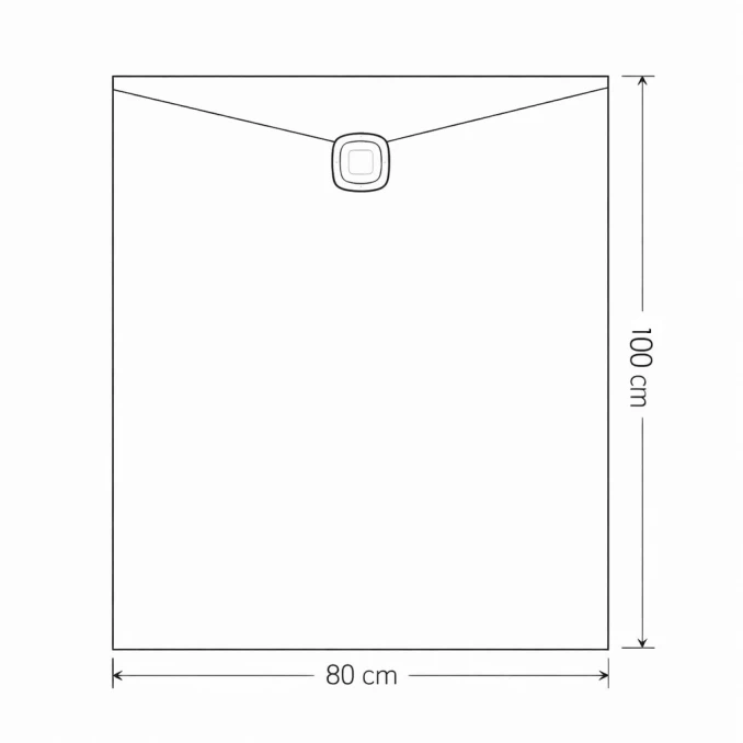 Tuš kada FORMAT AMALFI 100x80 ANTRACITE