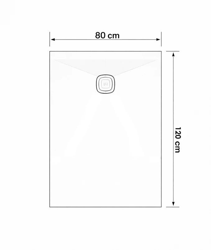 Tuš kada FORMAT AMALFI 120x80 WHITE