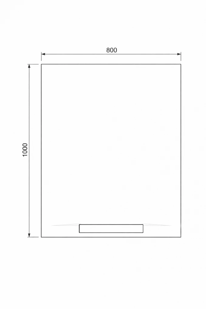 Tuš kada FORMAT VENICE 100x80 BLACK