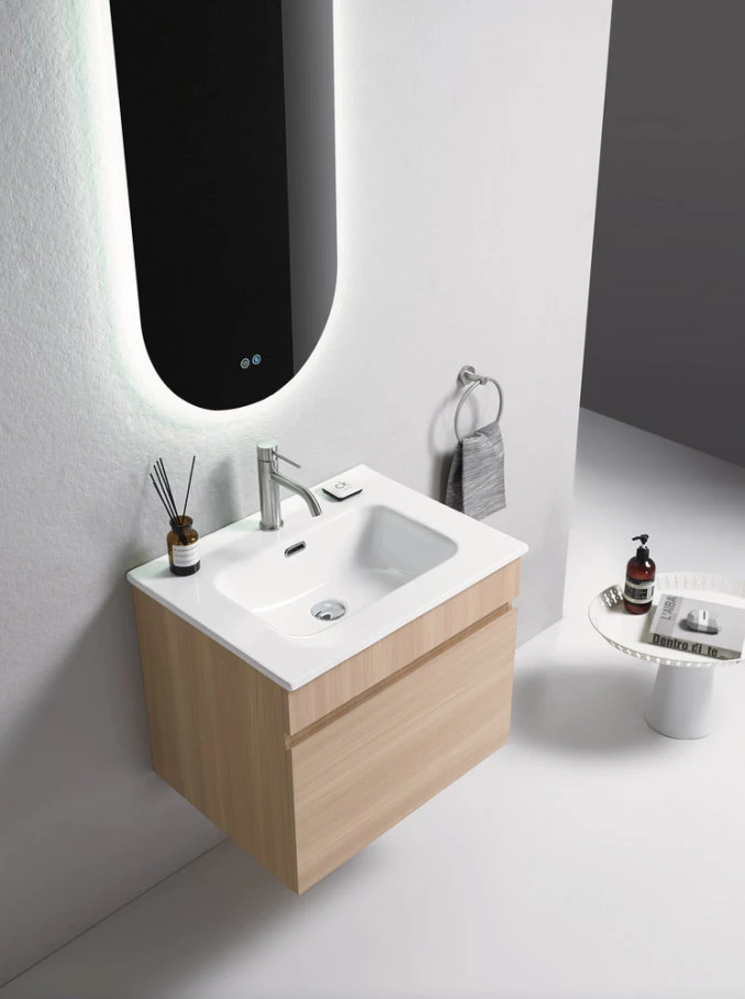 Toaletni ormaric UNILINE LUMA 60cm BRW sa lavaboom 613x464x480 UL600BRW