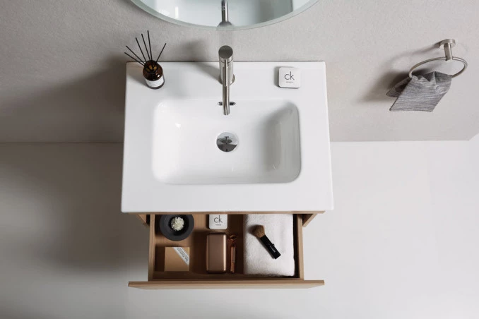 Toaletni ormaric UNILINE LUMA 60cm BRW sa lavaboom 613x464x480 UL600BRW