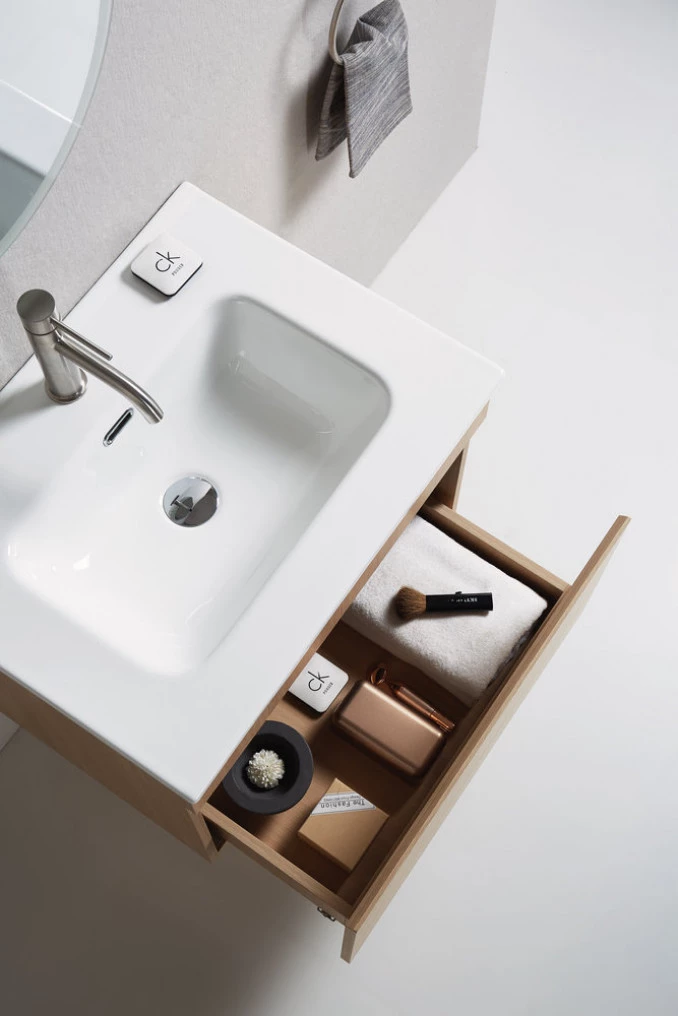 Toaletni ormaric UNILINE LUMA 60cm BRW sa lavaboom 613x464x480 UL600BRW