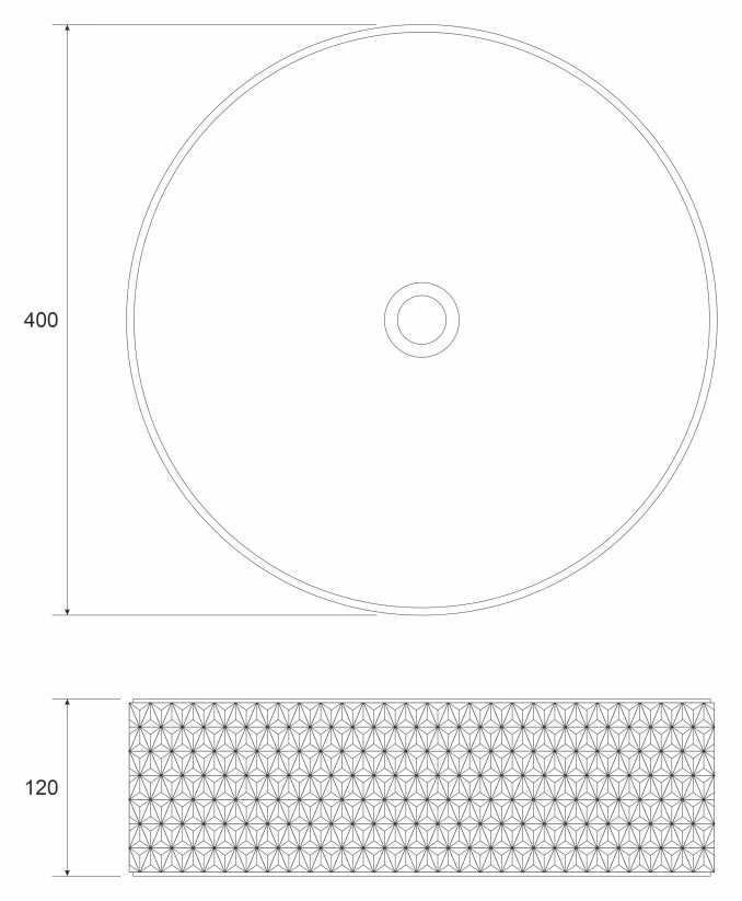 Lavabo nadgradni COPEN 400X125 stakleni zlatni C-15-004