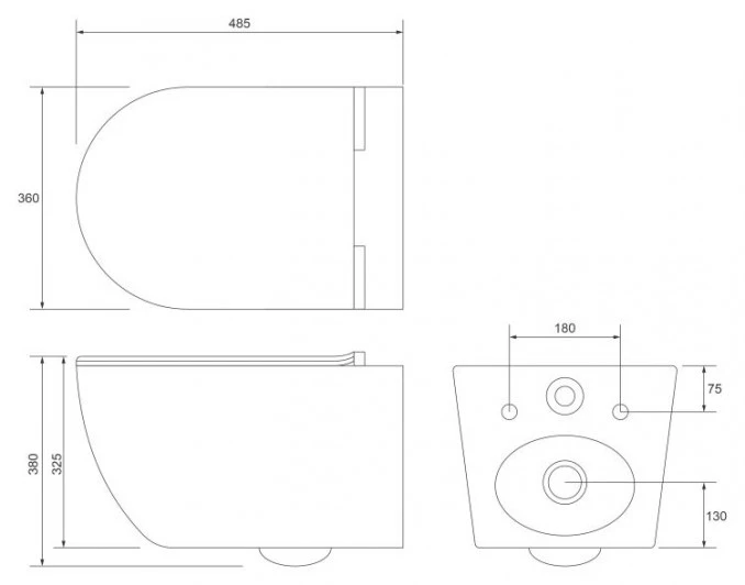 Vodokotlic ugradni LAUFEN hrom set sa wc šoljom OPTIMO i wc daskom SET01