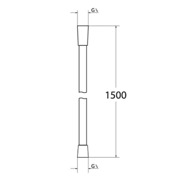Tuš crijevo COPEN METAFLEX 1500mm C-07-7011