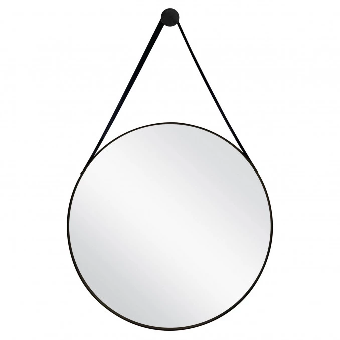 Ogledalo MINOTTI fi 70 sa kožnim kaišem H-001-70NL