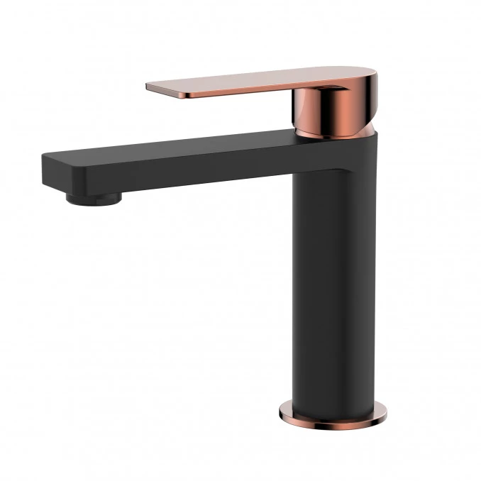 Baterija COPEN NOOK za lavabo mat crna/rose gold C-01-100MB/RG