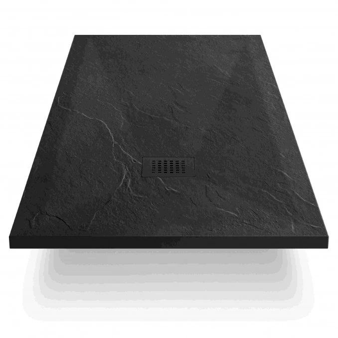 Tuš kada kvadratna 100x80x25 COPEN SLATE BLACK sa rešetkom C-11-108B