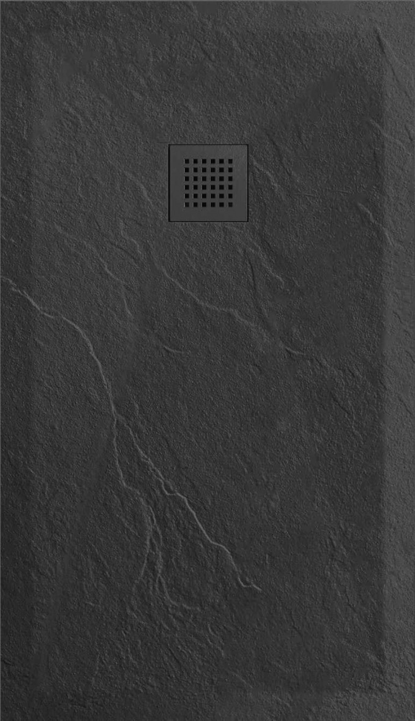 Tuš kada kvadratna 100x80x25 COPEN SLATE BLACK sa rešetkom C-11-108B