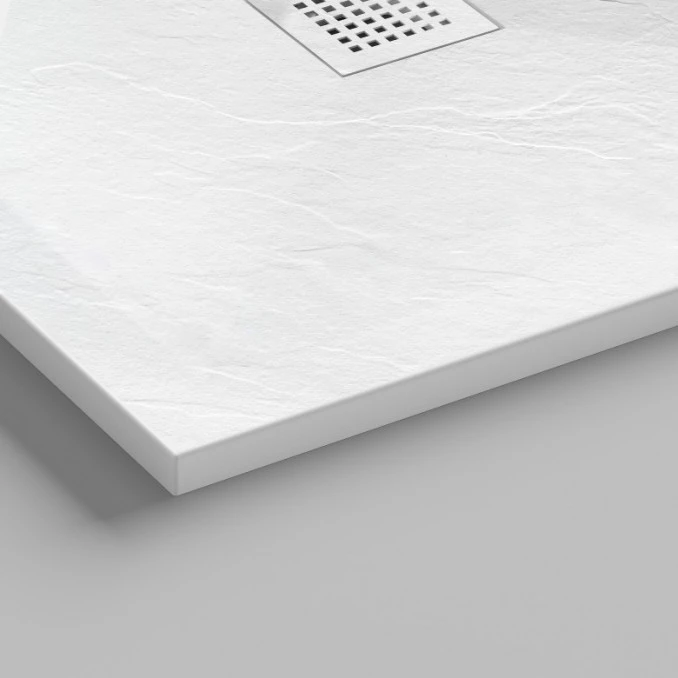 Tuš kada kvadratna 120x80x25 COPEN SLATE WHITE sa rešetkom C-11-128W