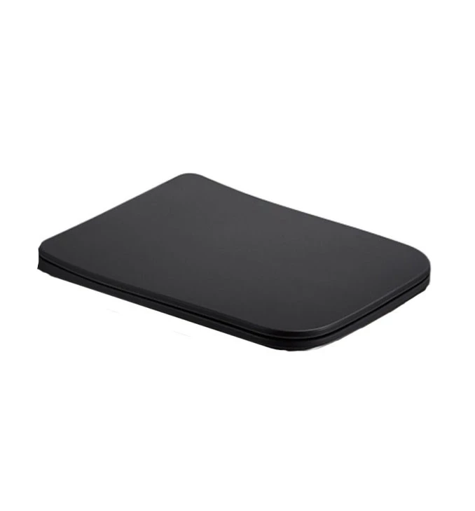 WC daska PIANO duroplast MAT CRNA soft close take off MD400MB