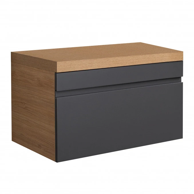 Toaletni ormaric NOTTE 60cm bez nadgradnog lavaboa NTT0600.BS oak (hrast) - smoked