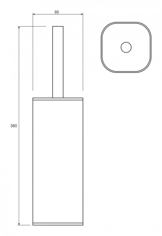 WC cetka COPEN matt black square C-07-106-SMB