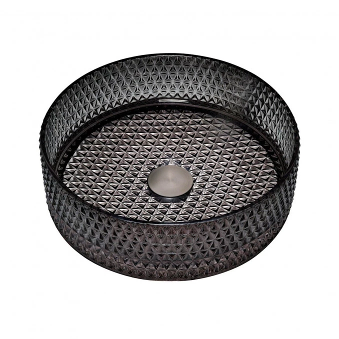 Lavabo nadgradni COPEN 400X125 stakleni crni C-15-002