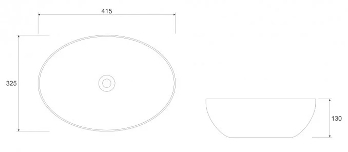 Lavabo COPEN nadgradni 420x340x150mm C-15-222