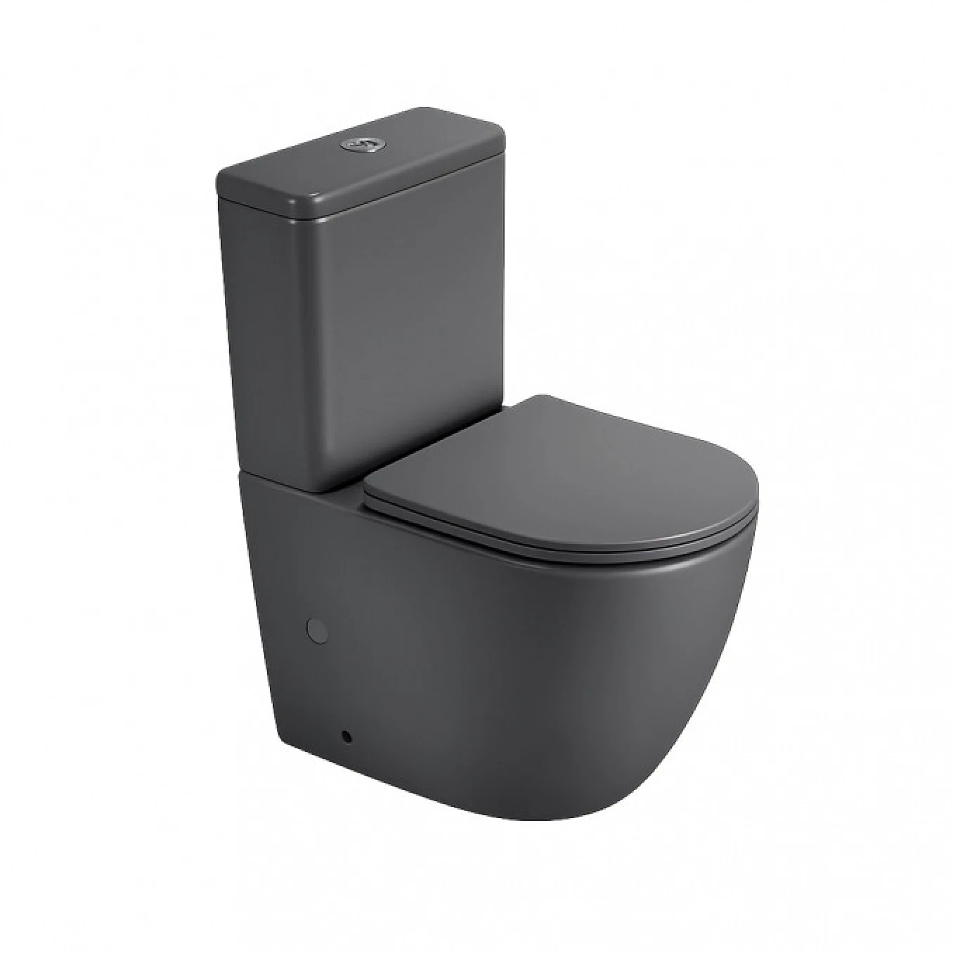 Monoblok PERLA rimless dark grey sa duroplast soft close wc daskom vario (MBL200MDH)