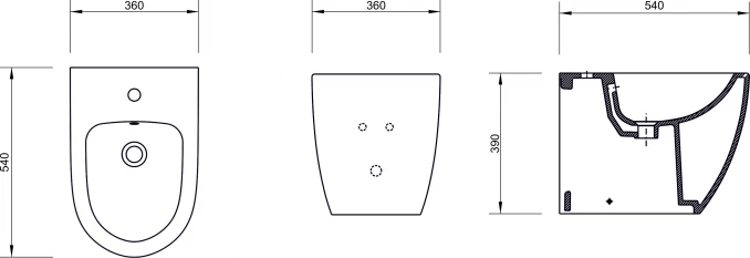 Bide konzolni VITRA INTEGRA 7042B003-0288