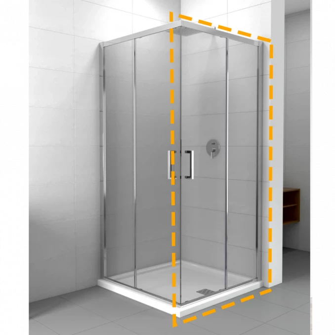 Tuš kabina kvadratna ELEMENT COPEN ATLAS 90x195 6mm C-02-4290