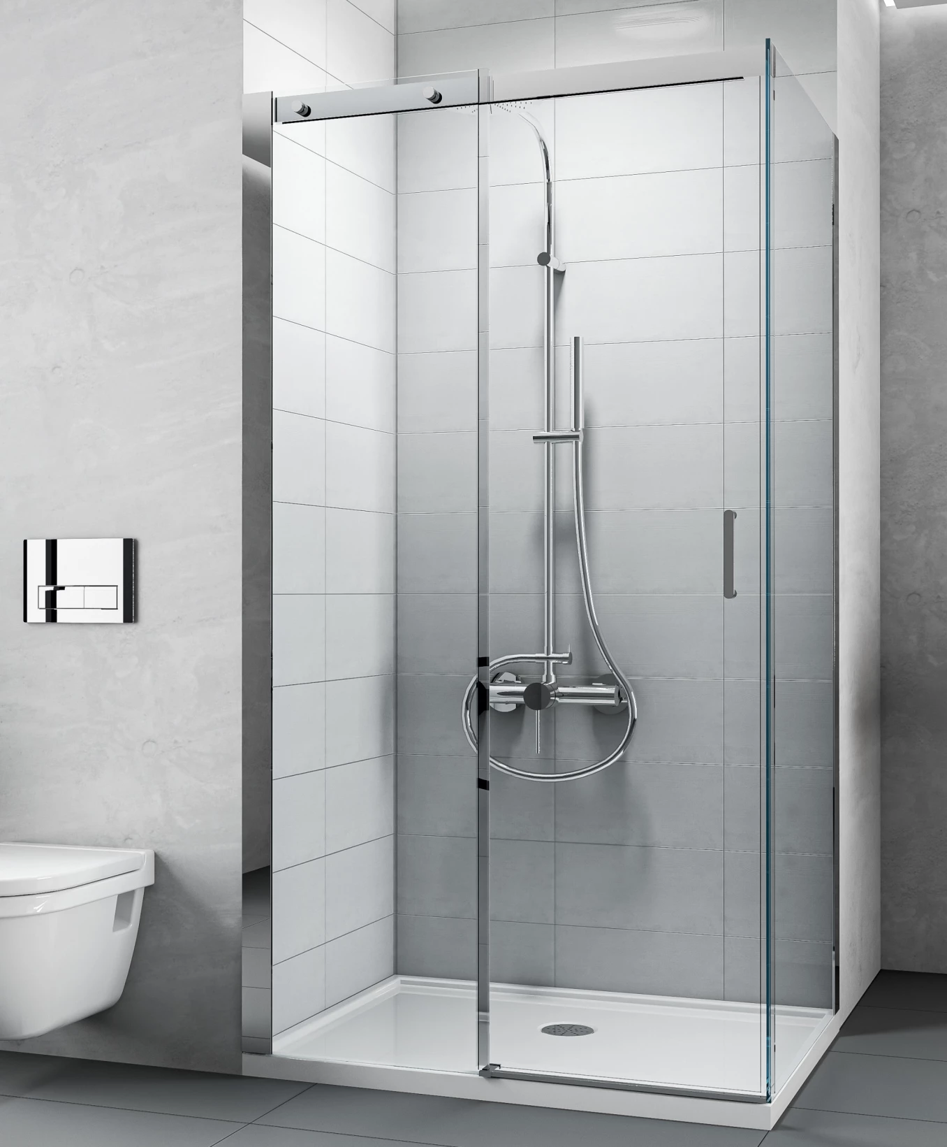 Tuš paravan 120x195 8mm COPEN TITAN easy slide sistem C-02-5120