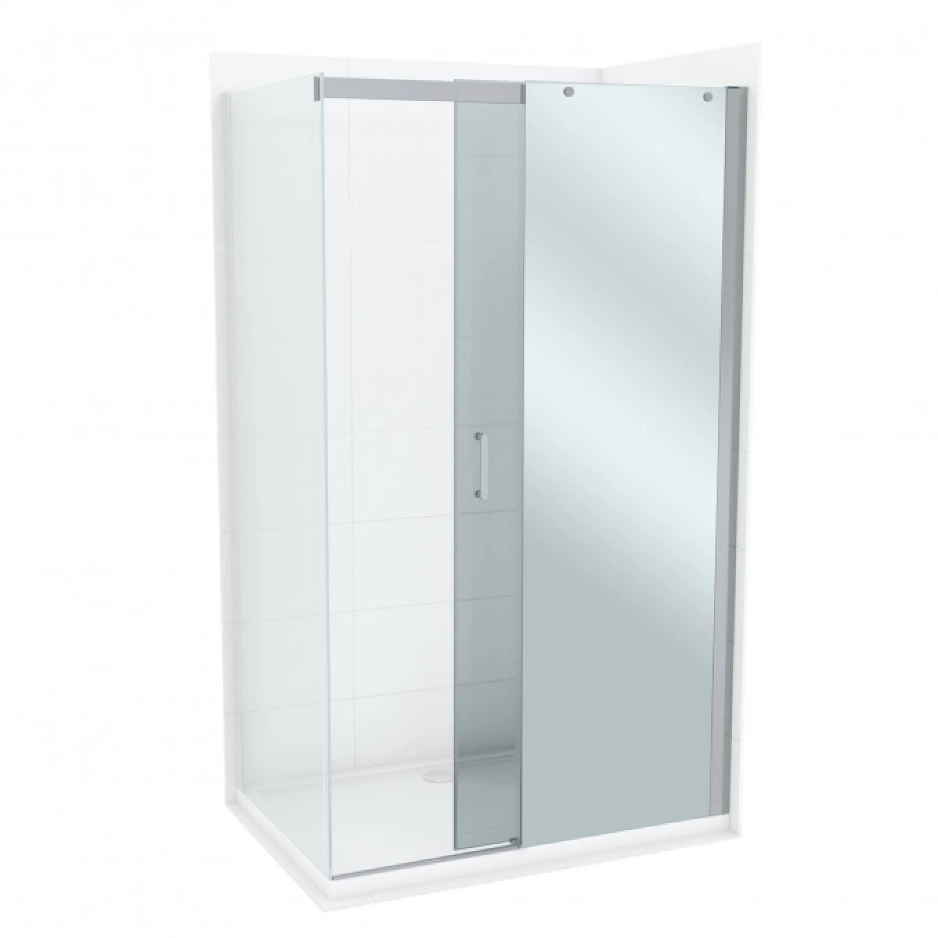 Tuš paravan 120x195 8mm COPEN TITAN easy slide sistem C-02-5120M (ogledalo)