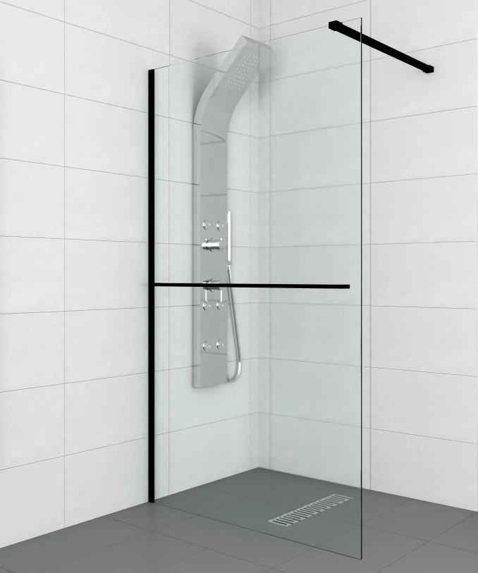 Paravan Walk-in 120x200 8mm COPEN MONTE PLUS držac peškira C-02-WIB120