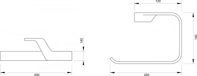 Držač malog peškira CONCEPT LINEA