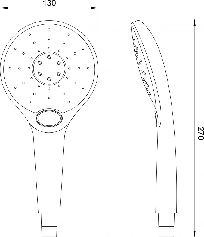 Tuš ručica CONCEPT sa 3 funkcije hrom C-05-5209