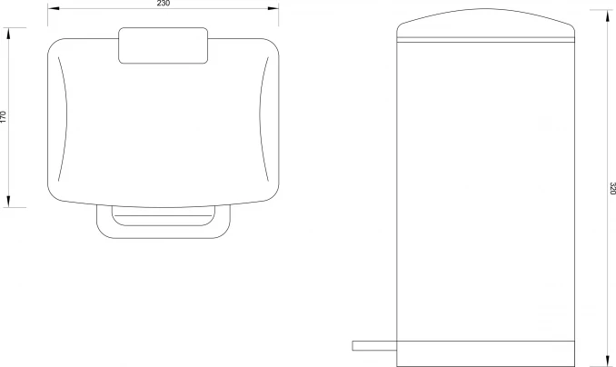 Kanta za otpatke CONCEPT 6L  - saten CK