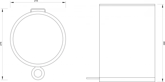 Kanta za otpatke CONCEPT 6L  - saten CO