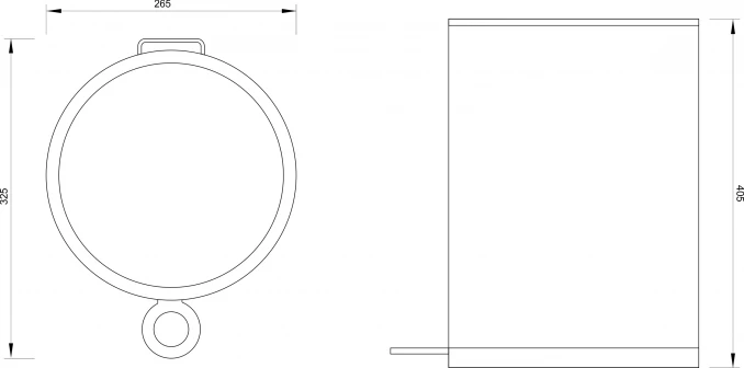 Kanta za otpatke CONCEPT 12L  - saten CO