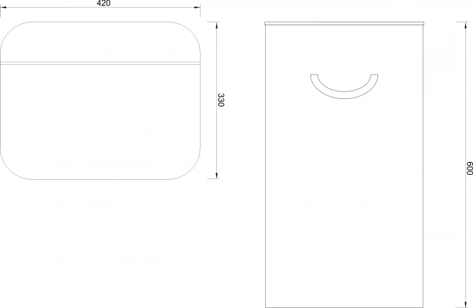 Bambus korpa za veš 40x30x60cm C-07-052G