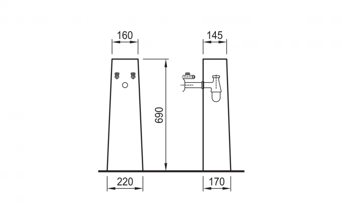 Lavabo JIKA PRO 60cm