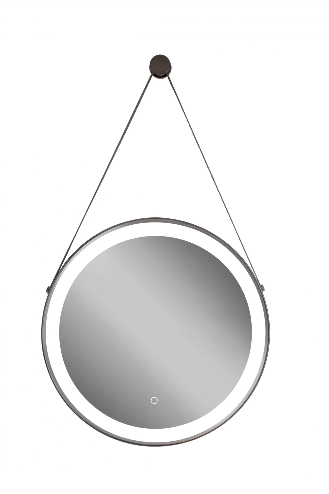 Ogledalo MINOTTI fi 60 LED osvjetljenje i kožni kajš H-001-60